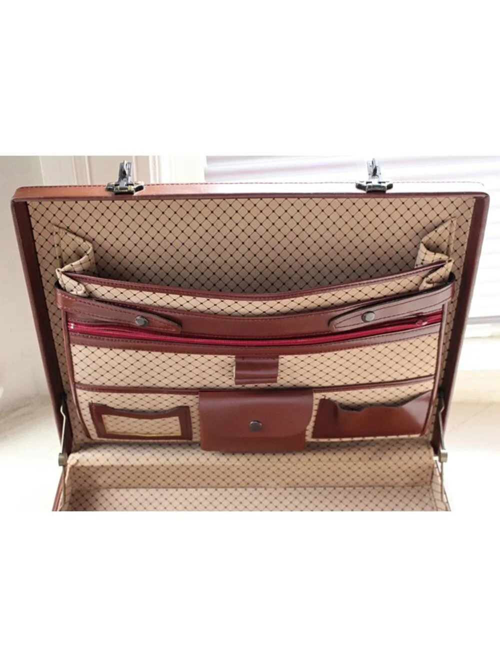 Vintage 1980s Amiet Combination Lock Briefcase in Unused Condition!
